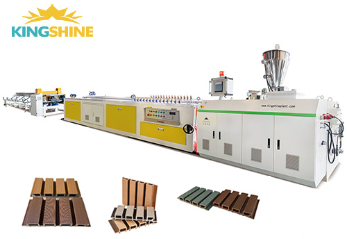 WPC PE Outdoor Louvers/Cladding Profile Extrusion Line WPC PE Outdoor Louvers/Cladding Profile Extrusion Line